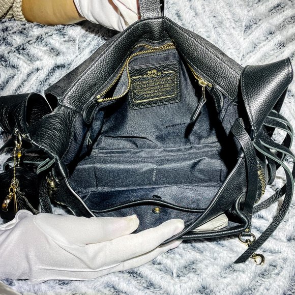 NWT - COACH DAKOTAH FRINGE CROSSBODY IN WHIPLASH LEATHER (F34396) - Picture 10 of 13